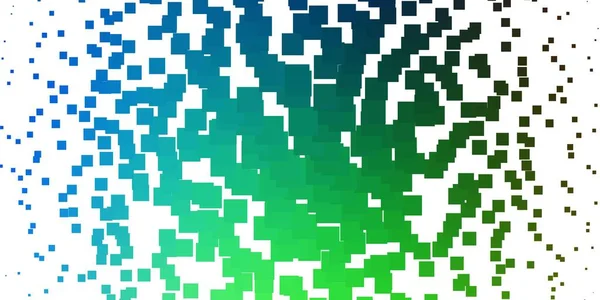 Синий Зеленый Векторный Узор Квадратном Стиле — стоковый вектор
