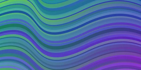 Light Multicolor Vector Pattern Curves Colorful Illustration Circular Style Lines — Vetor de Stock