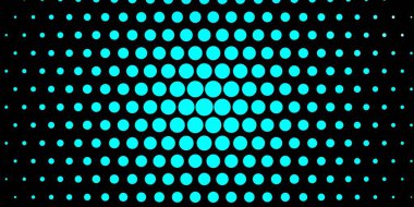 Daireli koyu mavi vektör arkaplanı.