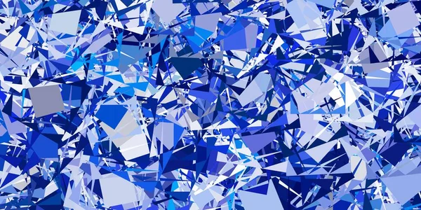 Hellrosa Blaue Vektorschablone Mit Dreiecksformen Prächtige Abstrakte Illustration Mit Dreieckigen — Stockvektor