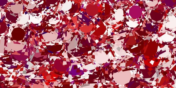 薄いピンクのベクトルの背景と多角形の形 カラフルな三角形の範囲で優れた抽象的なイラスト 昇進のパターン — ストックベクタ
