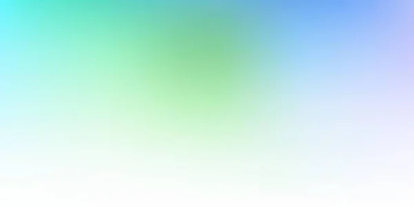 Lichtblauwe Groene Vector Abstracte Wazige Achtergrond Kleurrijke Gradiënt Abstracte Illustratie — Stockvector