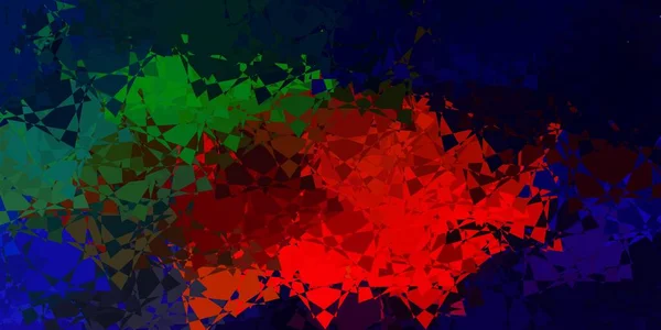Тёмный Многоцветный Векторный Рисунок Многоугольными Формами Иллюстрация Веб Материала Цветными — стоковый вектор