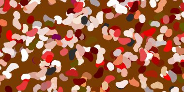 Rastgele şekilli hafif turuncu vektör arkaplanı. Basit gradyan şekilli renkli bir çizim. İşiniz için akıllı tasarım.