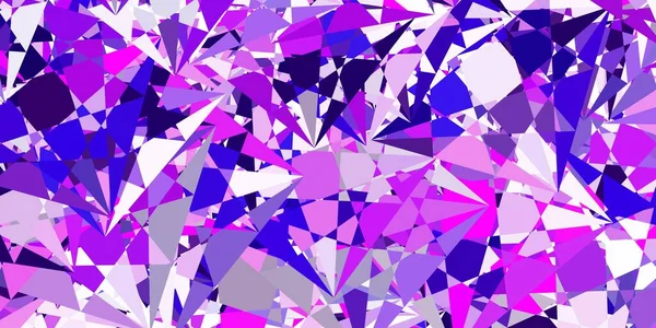Lichtpaarse Vectorsjabloon Met Driehoekvormen Eenvoudig Ontwerp Abstracte Stijl Met Driehoeken — Stockvector