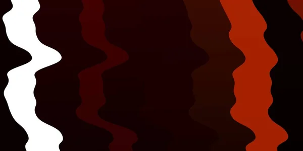 Темно Помаранчевий Векторний Фон Кривими Барвисті Ілюстрації Круговому Стилі Лініями — стоковий вектор