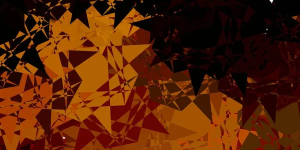 Dunkelgrüner Gelber Vektorhintergrund Mit Polygonalen Formen Hervorragende Abstrakte Illustration Mit — Stockvektor
