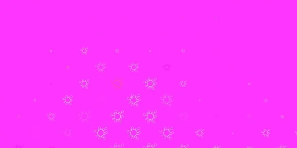Светло Розовый Зеленый Векторный Отброс Вирусными Сифилисами Умная Иллюстрация Коварными — стоковый вектор