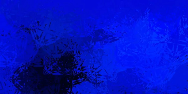 Sfondo Vettoriale Blu Scuro Con Triangoli Linee Magnifica Illustrazione Astratta — Vettoriale Stock