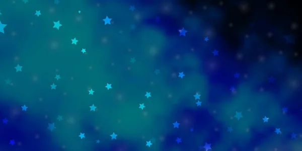 Agencement Vectoriel Bleu Foncé Avec Étoiles Brillantes Illustration Colorée Avec — Image vectorielle