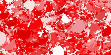 Üçgen formlu açık turuncu vektör düzeni. Modern tarzda üçgen şekilli akıllı soyut çizimler. Reklamlar için şablon.