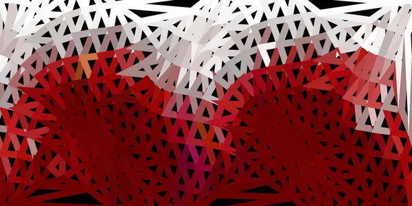 Padrão Poligonal Vetorial Vermelho Escuro Ilustração Abstrata Com Triângulos Gradientes — Vetor de Stock
