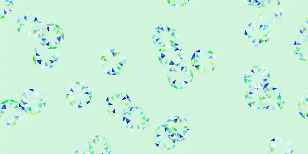 Ljusblå Grön Vektorstruktur Med Diskar Modern Abstrakt Illustration Med Färgglada — Stock vektor