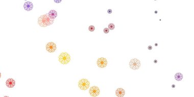 Açık pembe, sarı vektör karalama dokusu ve çiçekler. Sıradan çiçekli basit renkli bir illüstrasyon. Broşürler ve kitaplar için akıllı tasarım.