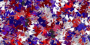 Açık pembe, çokgen şekilli sarı vektör deseni. Üçgen şekilleri soyut bir şekilde renk değişimine sahiptir. Reklamlar için şablon.