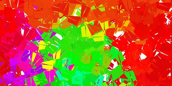 Conception Polygonale Géométrique Vectorielle Multicolore Foncée Illustration Abstraite Moderne Avec — Image vectorielle