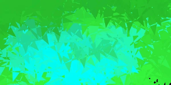 Světle Zelený Vektorový Obrazec Polygonálními Tvary Web Materiál Ilustrace Barevnými — Stockový vektor