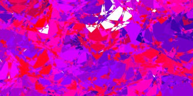 Açık Mor, pembe vektör arkaplan, üçgenli, çizgili. Üçgen şekilleri soyut bir şekilde renk değişimine sahiptir. Terfi modelleri.