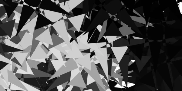 带有三角形形状的深灰色矢量模板 用五彩缤纷的三角形进行突出的抽象说明 登陆页材料 — 图库矢量图片