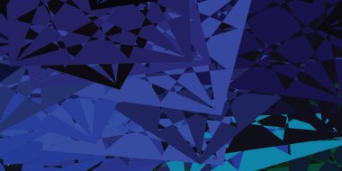 Çokgen formlu koyu renkli vektör arkaplanı. Modern tarzda üçgen şekilli akıllı soyut çizimler. Duvar kağıtlarınız için tasarım.