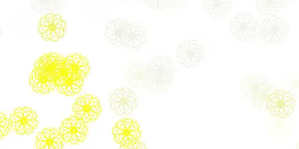 Jasnożółty Wektor Naturalny Grafika Kwiatami Nowoczesny Design Gradientowymi Kwiatami Abstrakcyjnym — Wektor stockowy