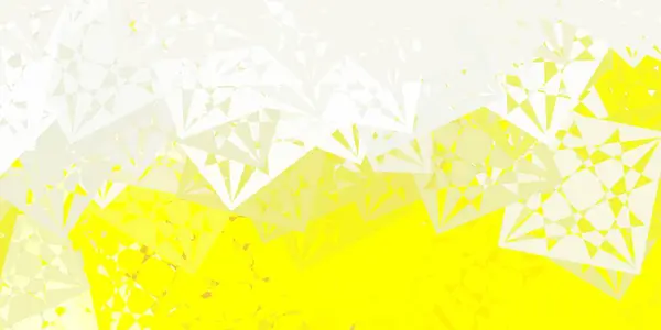 Diseño Vectorial Amarillo Claro Con Formas Triangulares Ilustración Abstracta Excepcional — Vector de stock