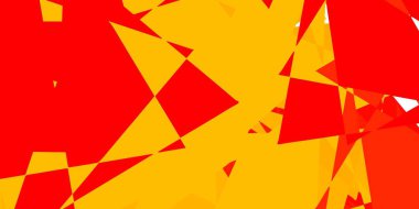 Rastgele üçgenli açık turuncu vektör dokusu. Modern tarzda üçgen şekilli akıllı soyut çizimler. Duvar kağıtları için desen.