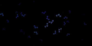 Koyu pembe, gizli sembollü mavi vektör arkaplan. Gotik eğilimli soyut illüstrasyon. En iyi tasarım Cadılar Bayramı olayları.