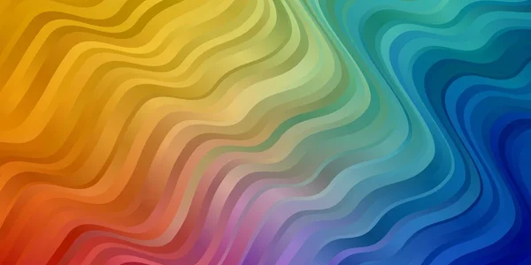 Licht Multicolor Vector Patroon Met Lijnen Helder Monster Met Kleurrijke — Stockvector