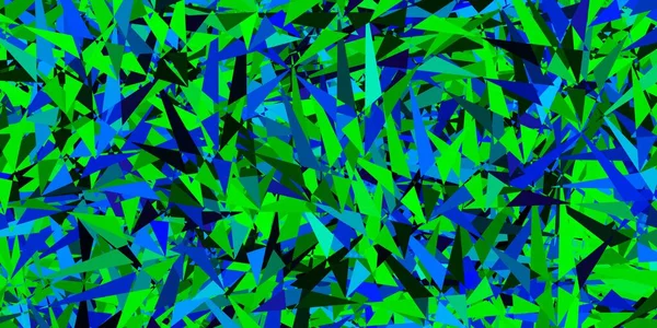 Тёмный Многоцветный Векторный Фон Треугольниками Декоративный Дизайн Абстрактном Стиле Треугольниками — стоковый вектор