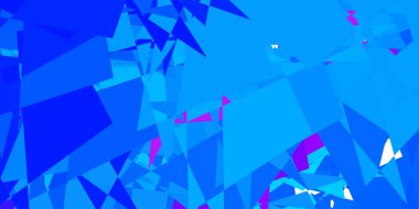 Açık pembe, soyut şekilli mavi vektör deseni. Soyut tarzda, gradyan formlarda basit tasarım. Cep telefonları için arka plan.