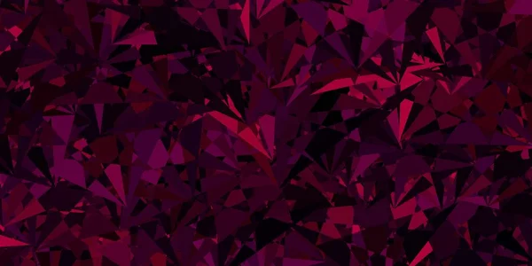 Fondo Vectorial Púrpura Oscuro Con Formas Poligonales Magnífica Ilustración Abstracta — Archivo Imágenes Vectoriales