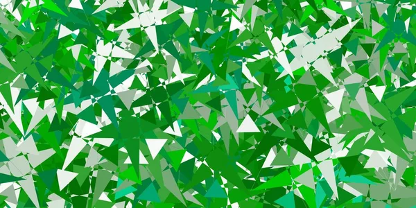 Hellgrüner Vektorhintergrund Mit Polygonalen Formen Hervorragende Abstrakte Illustration Mit Farbenfrohen — Stockvektor