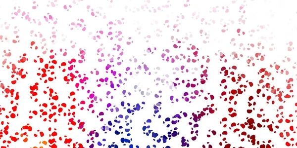 Lichtblauw Rood Vectorpatroon Met Abstracte Vormen Illustratie Met Kleurrijke Vormen — Stockvector