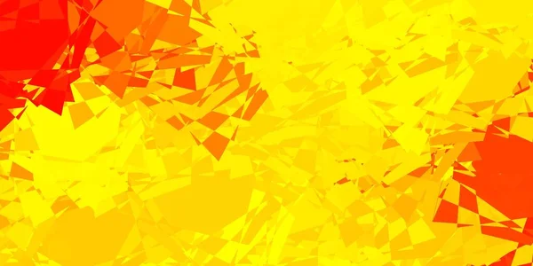 Текстура Светло Оранжевого Вектора Случайными Треугольниками Великолепная Абстрактная Иллюстрация Треугольными Лицензионные Стоковые Векторы