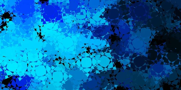 Modèle Vectoriel Bleu Foncé Avec Des Formes Triangulaires Illustration Abstraite — Image vectorielle
