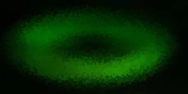 Темно Зелений Векторний Багатокутний Візерунок Сучасна Абстрактна Ілюстрація Полігональними Трикутниками — стоковий вектор
