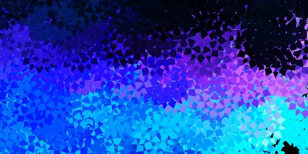 Rosa Oscuro Patrón Vectorial Azul Con Formas Poligonales Ilustración Con — Archivo Imágenes Vectoriales
