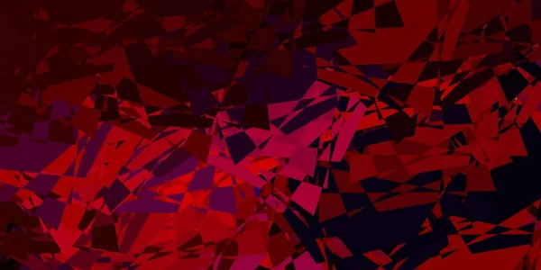 Tmavá Růžová Červené Vektorové Pozadí Polygonálními Tvary Nádherná Abstraktní Ilustrace — Stockový vektor