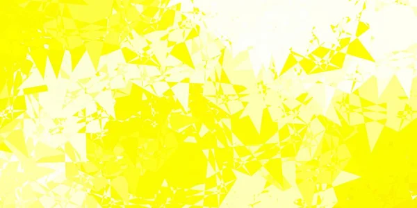 Φως Κίτρινο Διάνυσμα Φόντο Τρίγωνα Γραμμές Έξυπνη Αφηρημένη Απεικόνιση Τριγωνικές — Διανυσματικό Αρχείο