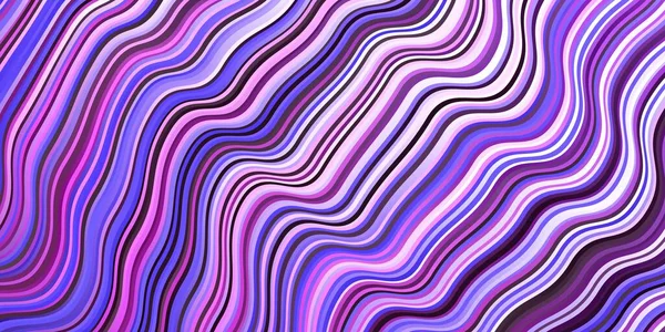 Light Purple Pink Vector Backdrop Bent Lines Colorful Illustration Circular — Stock Vector