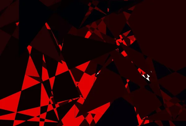 Layout Vetorial Vermelho Escuro Com Formas Triangulares Design Simples Estilo — Vetor de Stock