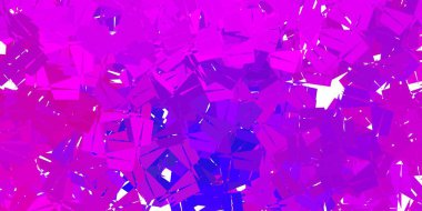 Koyu pembe vektör geometrik çokgen tasarımı. Soyut üçgenlerle, çehre biçiminde akıllı illüstrasyon. İşiniz..