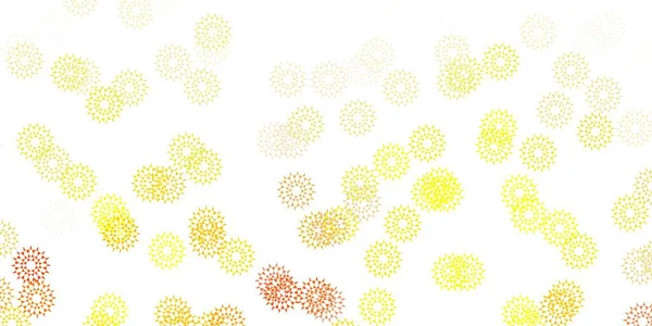 Светло Желтый Векторный Фон Цветами Современный Дизайн Градиентом Цветы Абстрактном — стоковый вектор