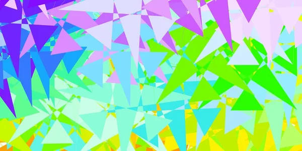 Licht Multicolor Vector Patroon Met Veelhoekige Vormen Prachtige Abstracte Illustratie — Stockvector