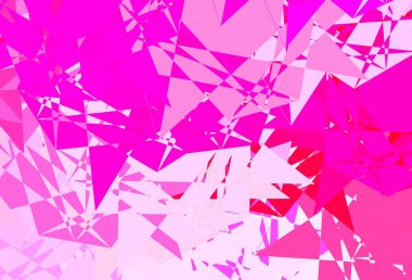 Soyut şekilli açık pembe vektör deseni. Soyut tarzda renkli şekilli bir illüstrasyon. Web siteniz için basit illüstrasyon.