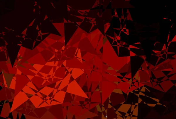 ダークグリーン 三角形の赤いベクトルテンプレート カラフルな抽象的な三角形のウェブ素材のイラスト 昇進のパターン — ストックベクタ