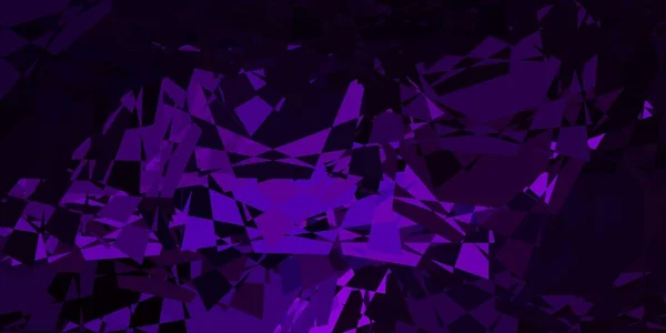 Темно Рожеве Векторне Компонування Формами Трикутника Розумна Абстрактна Ілюстрація Формами — стоковий вектор