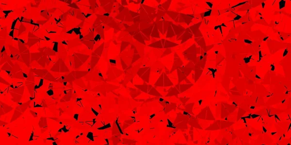 Diseño Vector Rojo Claro Con Formas Triangulares Magnífica Ilustración Abstracta — Vector de stock