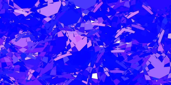 Rosa Claro Plantilla Vector Azul Con Formas Triángulo Ilustración Abstracta — Archivo Imágenes Vectoriales
